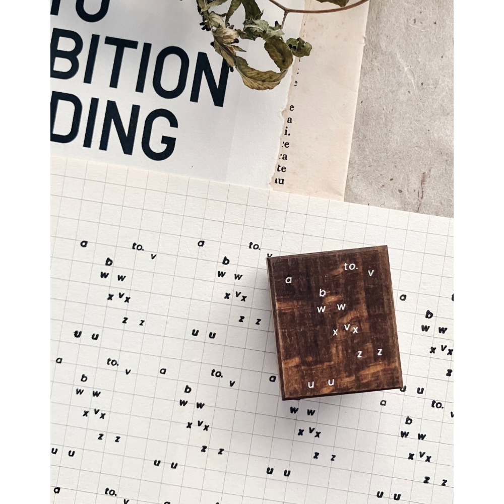 【8款】羊君 Letters and Blooms 復古櫸木印章【立夏手帳生活】-規格圖7