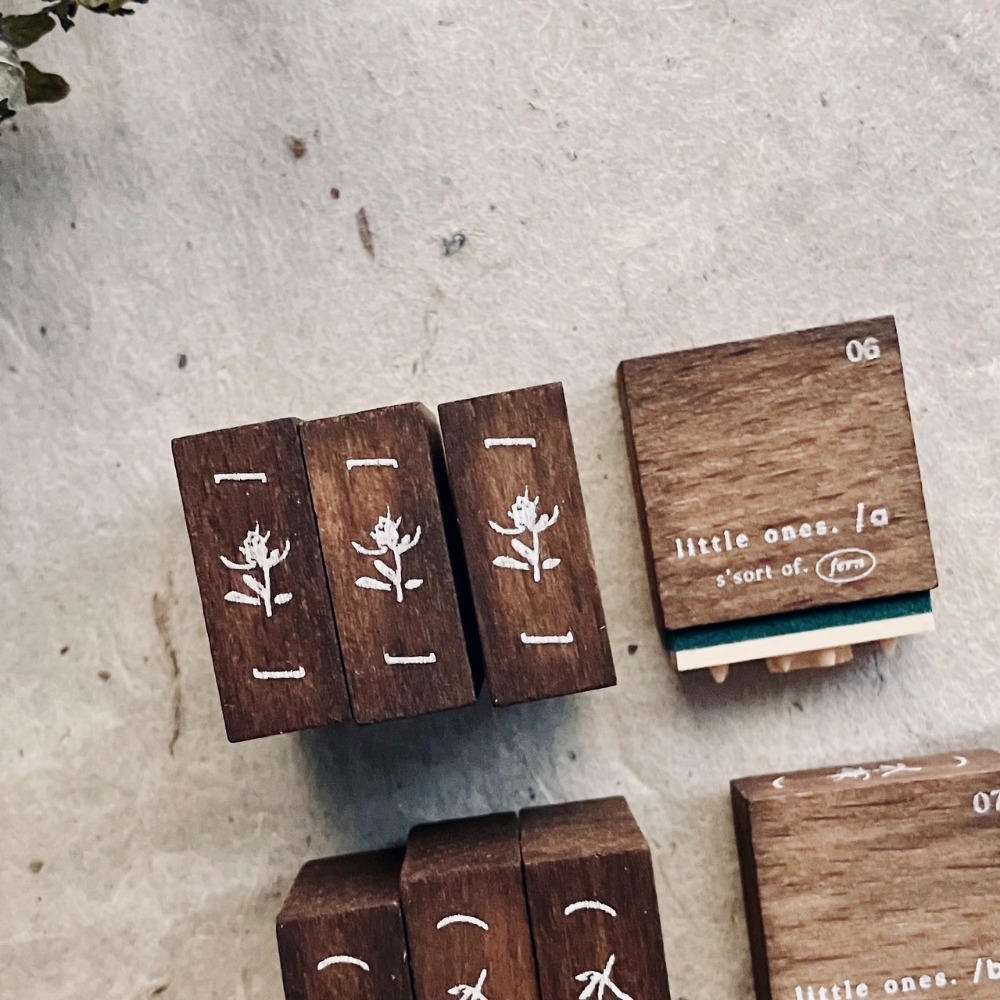 【8款】羊君 Letters and Blooms 復古櫸木印章【立夏手帳生活】-規格圖7
