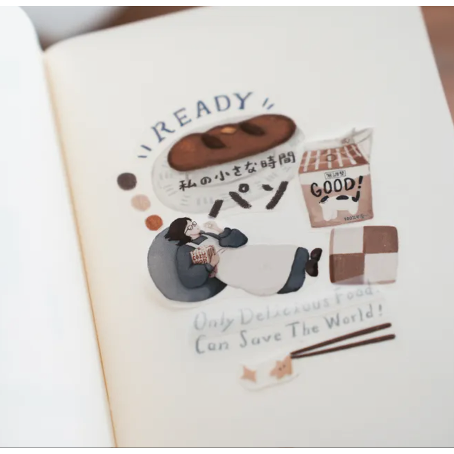 山泥泥yamadoro Butter & Deadlines 3.5cm霧面PET膠帶【立夏手帳生活】-細節圖6