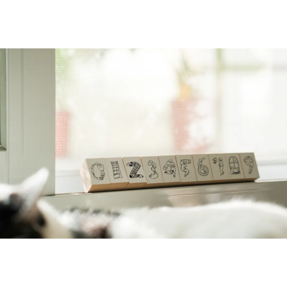 【套組優惠】山泥泥yamadoro Goodnight Number 寢用數字印章 共10款【立夏手帳生活】-細節圖5