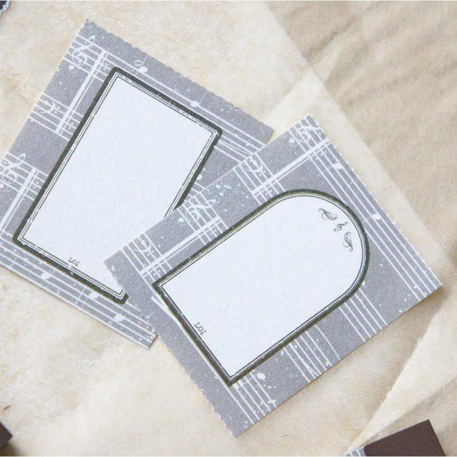 【4款】樂意loidesign 便簽本 美好播放「小星星/悠揚和弦」三連拍「星星變奏/月光譜」【立夏手帳生活】-細節圖2