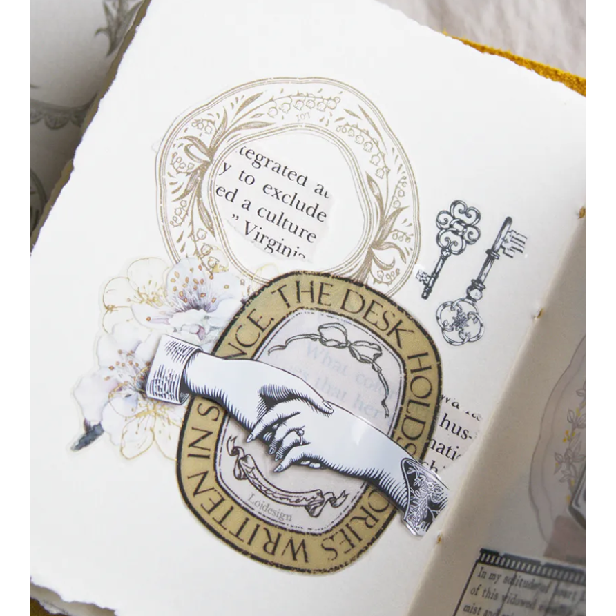 【4款】樂意loidesign 便簽本 春日畫框「芽綠/薄紫」幸福花柄「鈴蘭花/蝴蝶結」【立夏手帳生活】-細節圖6