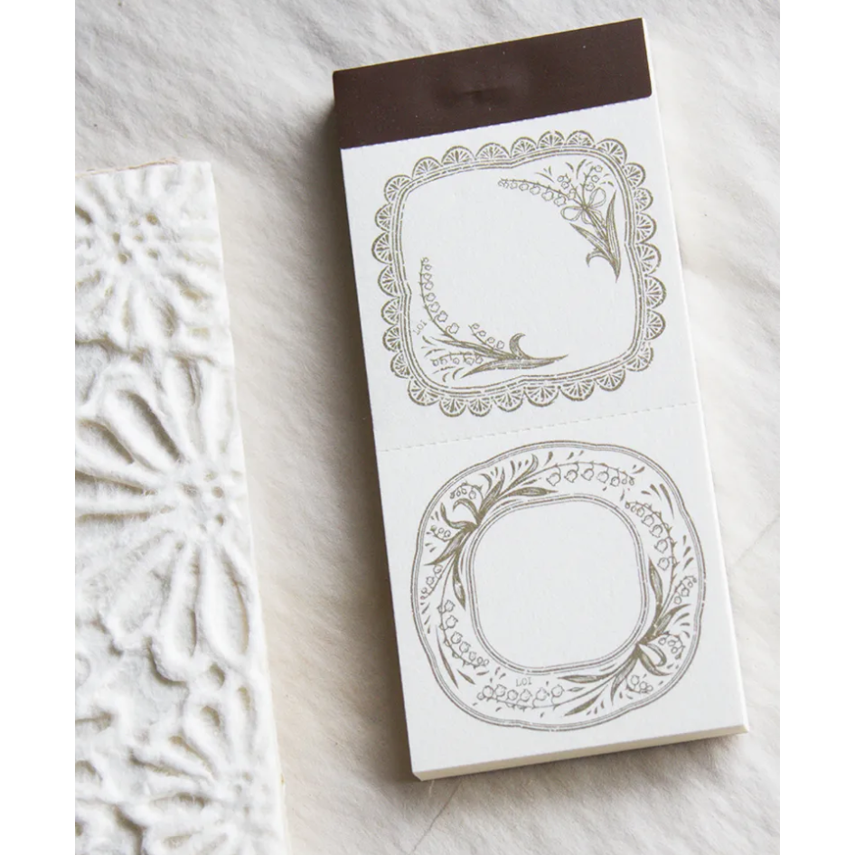 【4款】樂意loidesign 便簽本 春日畫框「芽綠/薄紫」幸福花柄「鈴蘭花/蝴蝶結」【立夏手帳生活】-規格圖7