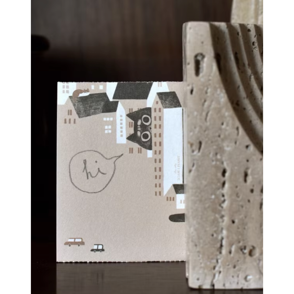 【共四款】大芝麻小花生便簽本「貓貓蝴蝶結/黑貓墨水/黑貓星空/躲貓貓」【立夏手帳生活】-細節圖4