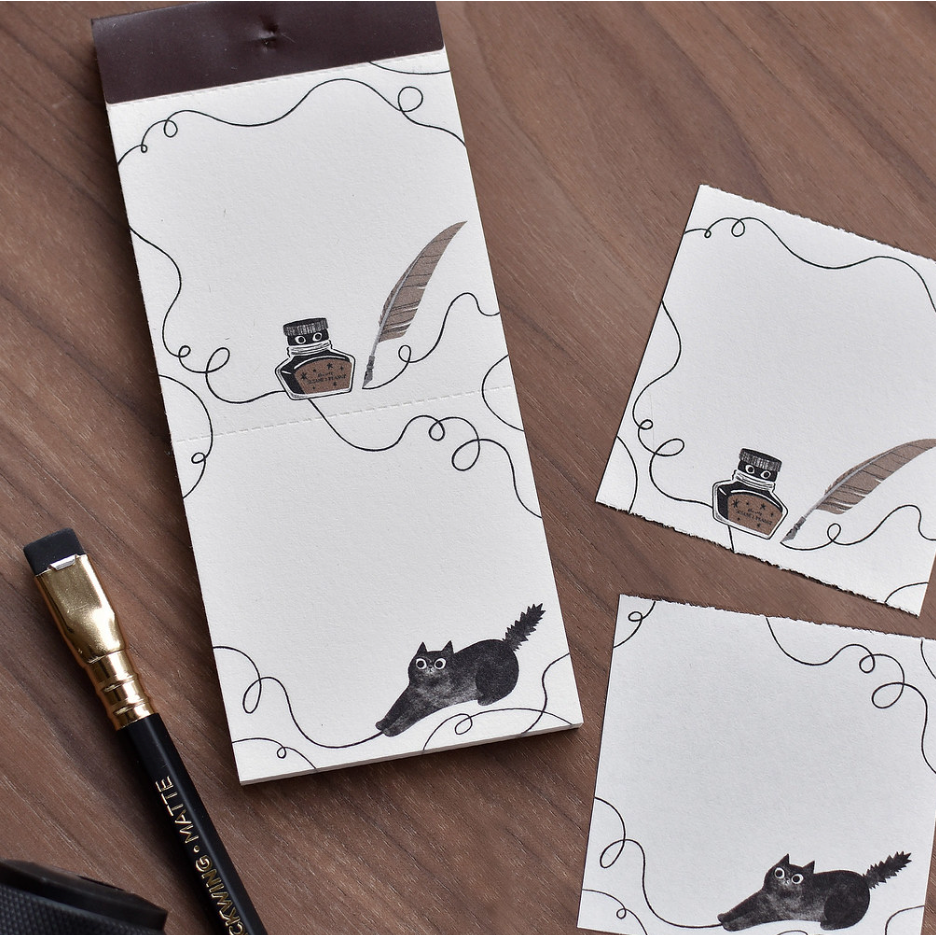 【共四款】大芝麻小花生便簽本「貓貓蝴蝶結/黑貓墨水/黑貓星空/躲貓貓」【立夏手帳生活】-細節圖6
