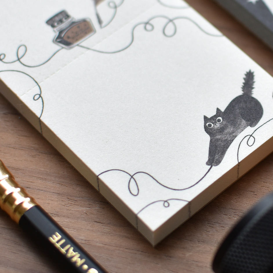 【共四款】大芝麻小花生便簽本「貓貓蝴蝶結/黑貓墨水/黑貓星空/躲貓貓」【立夏手帳生活】-細節圖7