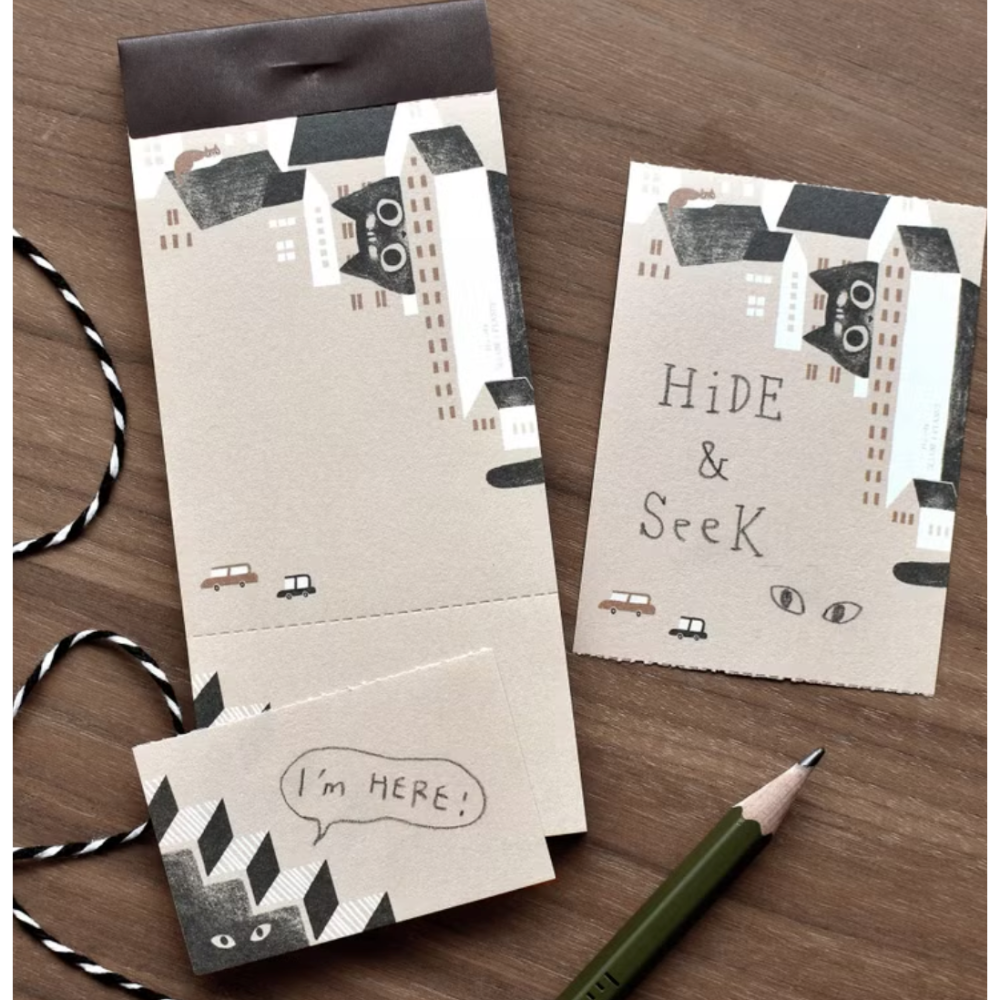 【共四款】大芝麻小花生便簽本「貓貓蝴蝶結/黑貓墨水/黑貓星空/躲貓貓」【立夏手帳生活】-規格圖9