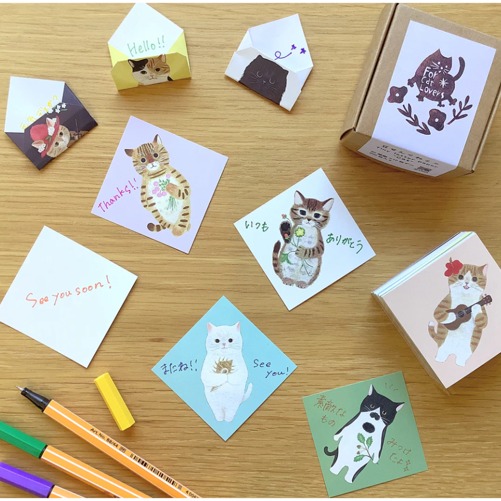 【貓款】4legs 迷你便簽磚 豆籤 4 legs 貓咪 日本製【立夏手帳生活】-細節圖6