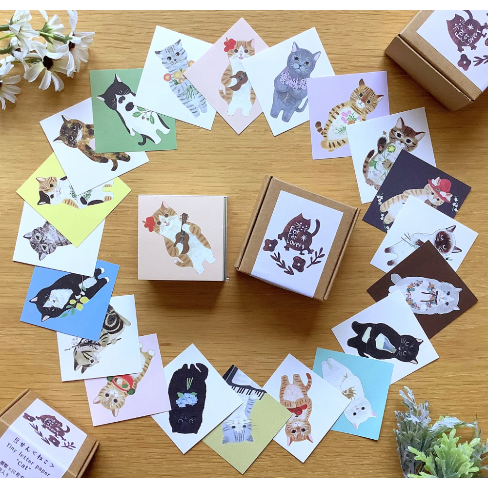 【貓款】4legs 迷你便簽磚 豆籤 4 legs 貓咪 日本製【立夏手帳生活】-細節圖8