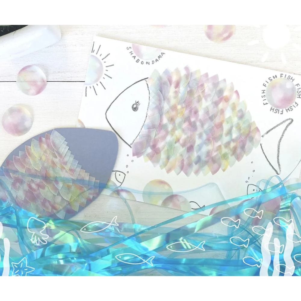 【2款】Bande「吹泡泡/彈珠」軋型貼紙卷 日本原裝【立夏手帳生活】-細節圖4