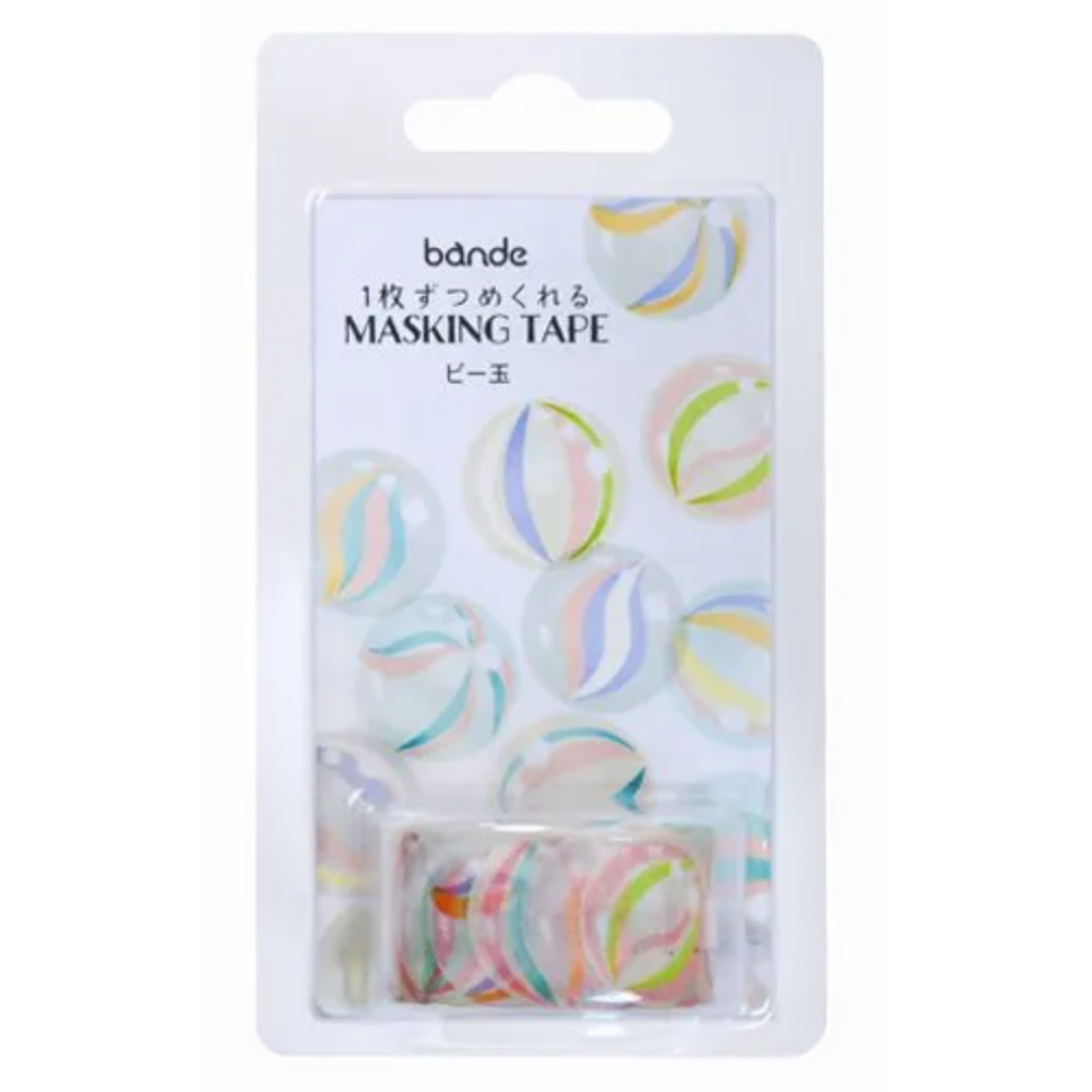 【2款】Bande「吹泡泡/彈珠」軋型貼紙卷 日本原裝【立夏手帳生活】-細節圖7