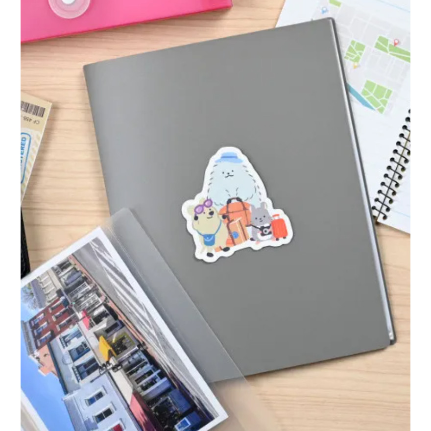 【共6款】NB社「山葉町內會」防水貼紙 鄉村風小動物 日本製【立夏手帳生活】-細節圖4