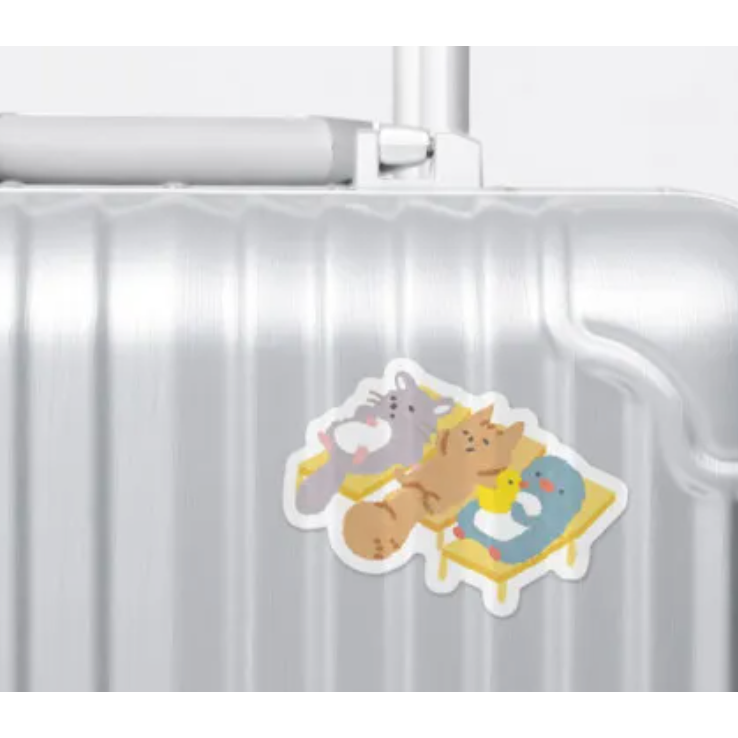 【共6款】NB社「山葉町內會」防水貼紙 鄉村風小動物 日本製【立夏手帳生活】-細節圖10