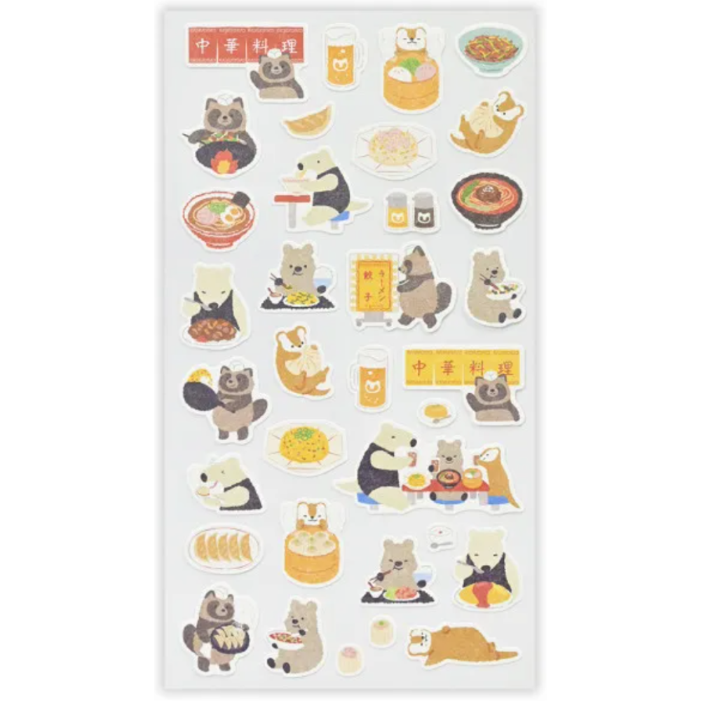 【共8款】NB社「山葉町內會」和紙貼紙組 鄉村風小動物 日本製【立夏手帳生活】-細節圖7