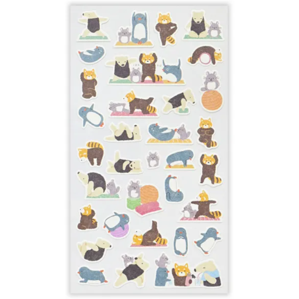 【共8款】NB社「山葉町內會」和紙貼紙組 鄉村風小動物 日本製【立夏手帳生活】-細節圖9