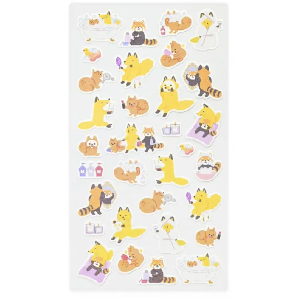 【共8款】NB社「山葉町內會」和紙貼紙組 鄉村風小動物 日本製【立夏手帳生活】-細節圖10