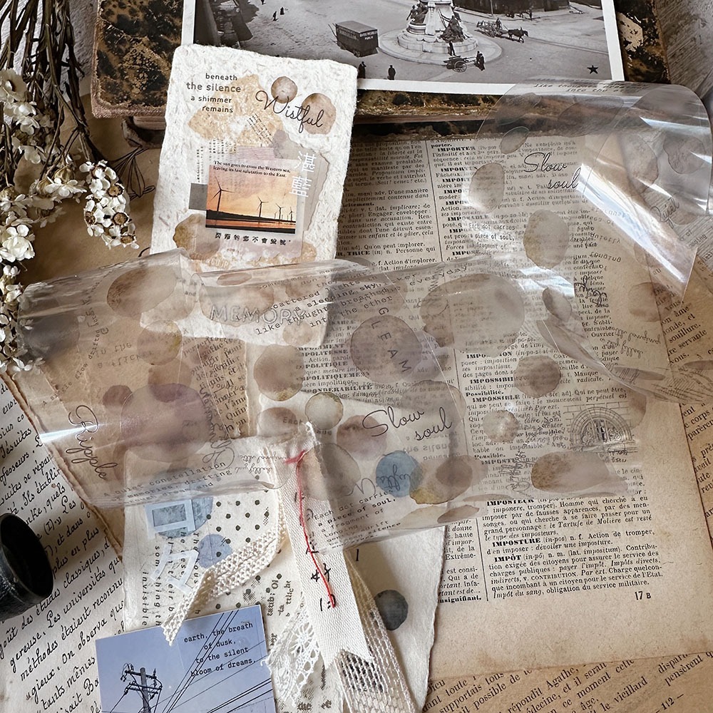 Asteroid b-610小行星 薄霧回憶 4cm亮面PET膠帶【立夏手帳生活】-細節圖3