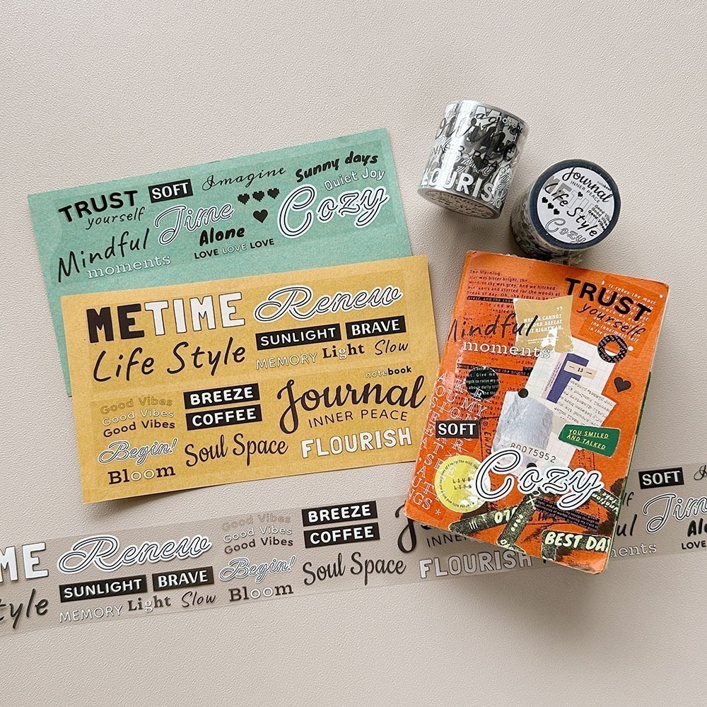 『膠帶分裝』小行星 小森紙雨/紙語留聲/夢的塵埃/薄霧回憶/給自己的時光01/紙的詩歌：未完待續/漫步日和/漫漫日常-細節圖3