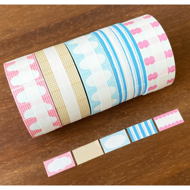 【套組含特典】日本stamp marche 新作5款標籤貼紙卷【立夏手帳生活】-規格圖11