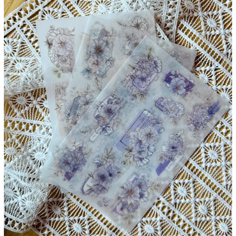 樂意loidesign 在晨光的玫瑰 轉印貼紙 Transfer Sticker【立夏手帳生活】-細節圖4