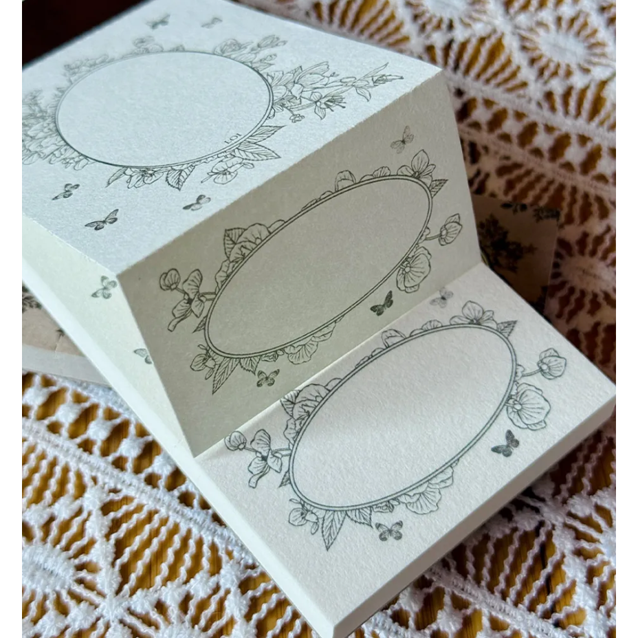 【最新6款】樂意loidesign 森微光旅系列便簽本「山茶花/海棠花/櫻花/蘭花藤/蕾絲花/相框」【立夏手帳生活】-細節圖2