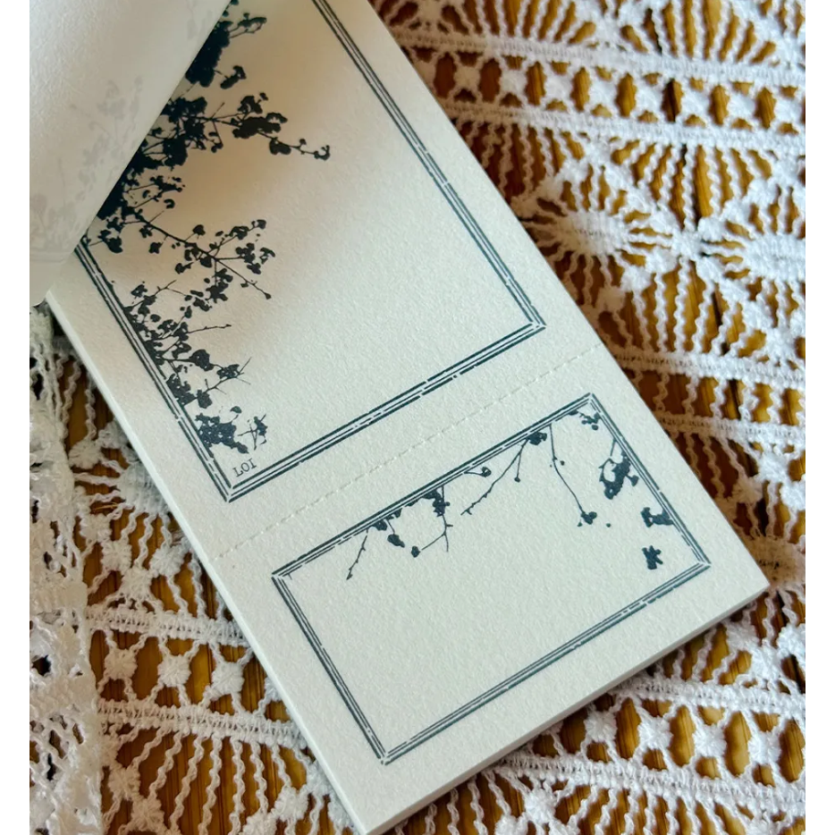 【最新6款】樂意loidesign 森微光旅系列便簽本「山茶花/海棠花/櫻花/蘭花藤/蕾絲花/相框」【立夏手帳生活】-細節圖3