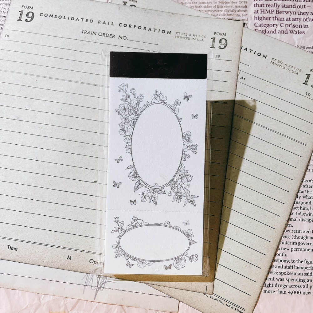 【最新6款】樂意loidesign 森微光旅系列便簽本「山茶花/海棠花/櫻花/蘭花藤/蕾絲花/相框」【立夏手帳生活】-規格圖7