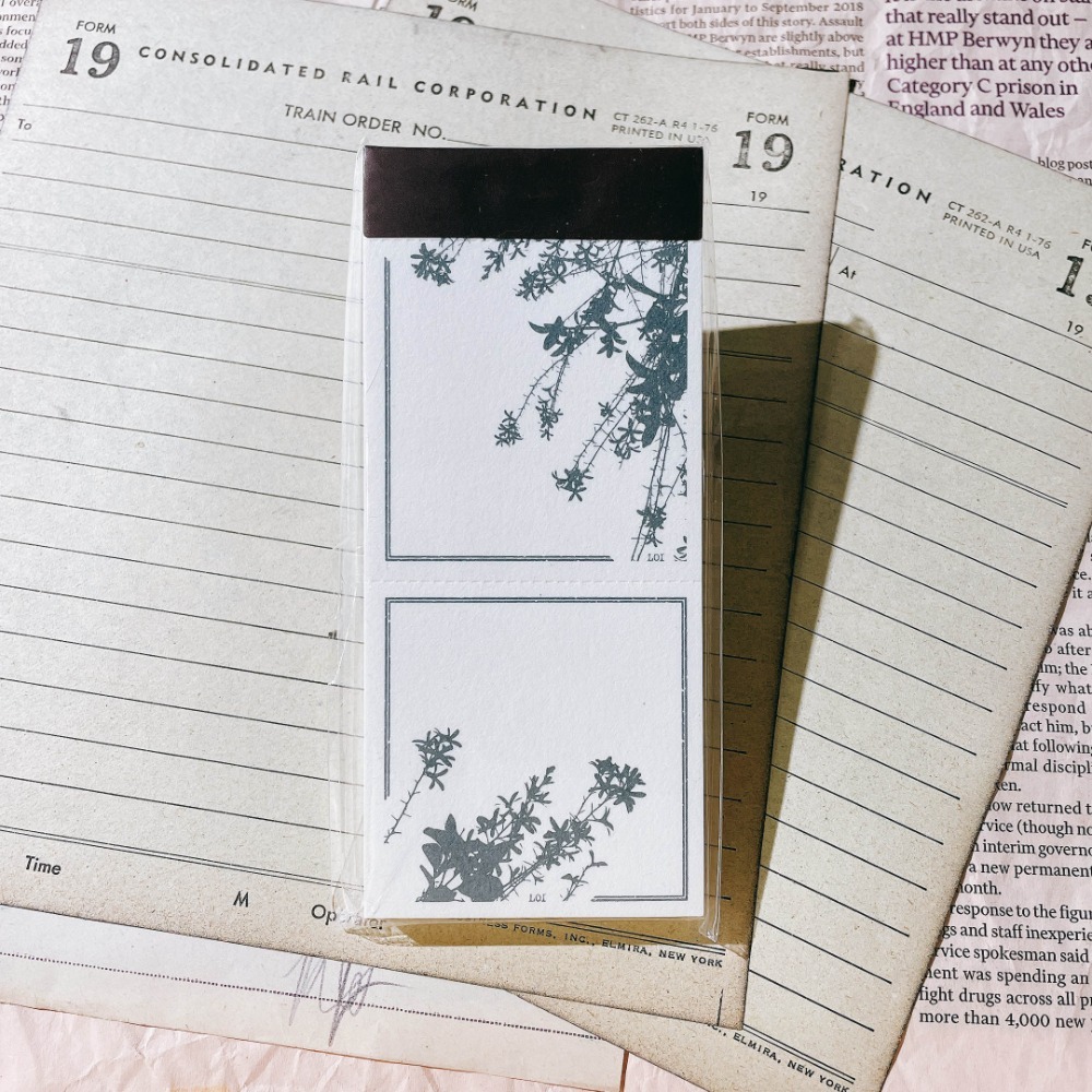 【最新6款】樂意loidesign 森微光旅系列便簽本「山茶花/海棠花/櫻花/蘭花藤/蕾絲花/相框」【立夏手帳生活】-規格圖7