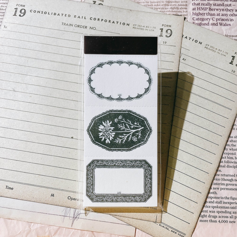 【最新6款】樂意loidesign 森微光旅系列便簽本「山茶花/海棠花/櫻花/蘭花藤/蕾絲花/相框」【立夏手帳生活】-規格圖7