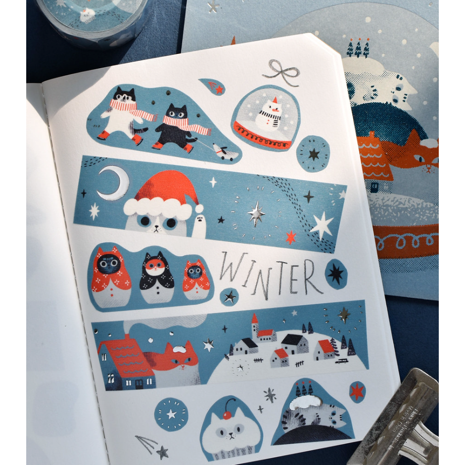 『紙膠帶分裝』大芝麻小花生 星星與貓/貓貓蝴蝶結/好好吃的貓/到處都是貓/貓貓魔法屋/好多貓貓的秋天/好多貓貓的冬天-細節圖8