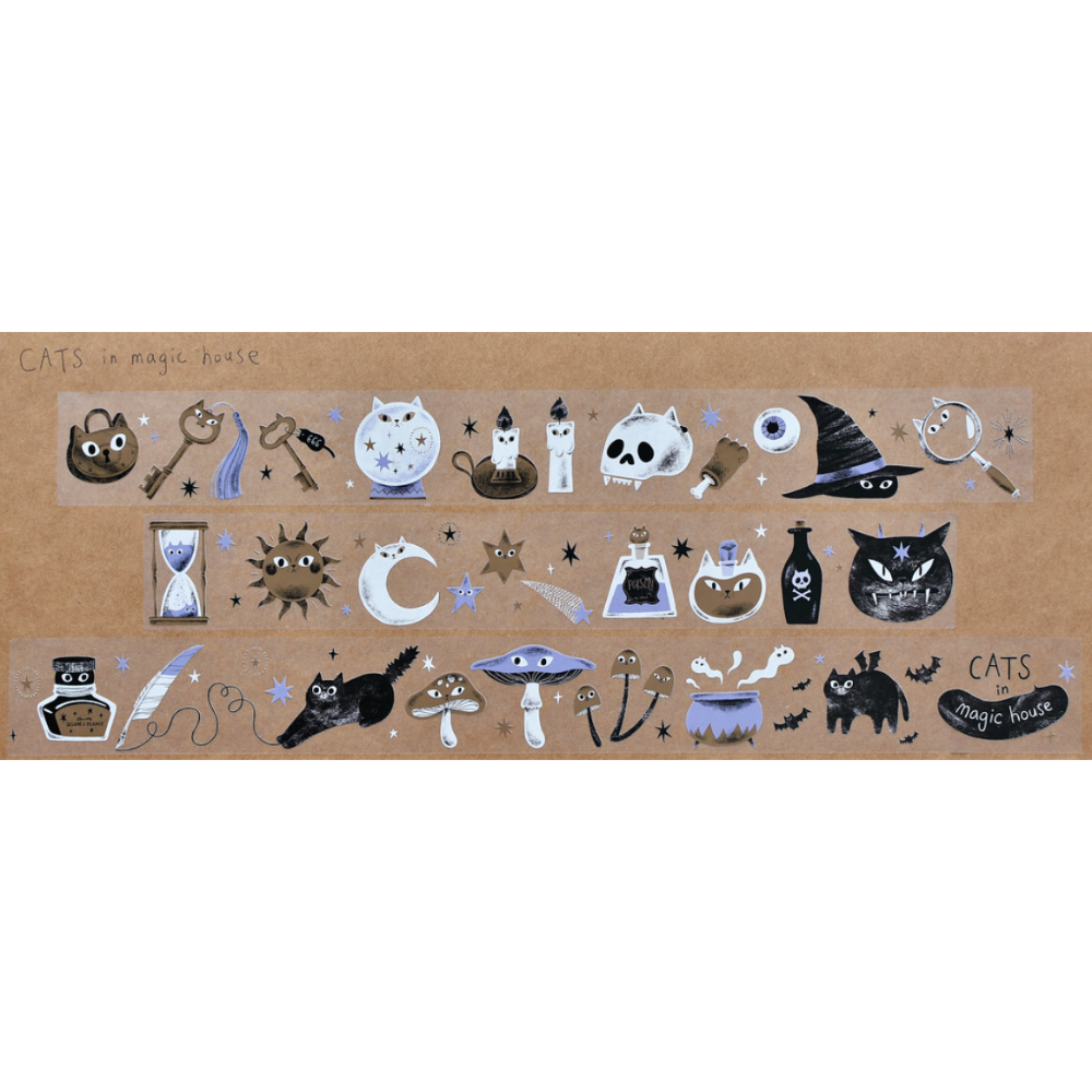 『紙膠帶分裝』大芝麻小花生 星星與貓/貓貓蝴蝶結/好好吃的貓/到處都是貓/貓貓魔法屋/好多貓貓的秋天/好多貓貓的冬天-規格圖10