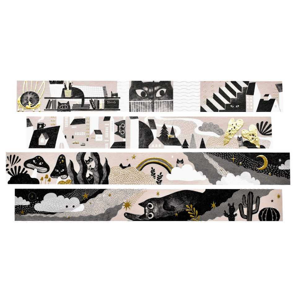 『紙膠帶分裝』大芝麻小花生 貓貓蝴蝶結/好好吃的貓/到處都是貓/貓貓魔法屋/好多貓貓的秋天/好多貓貓的冬天-規格圖7