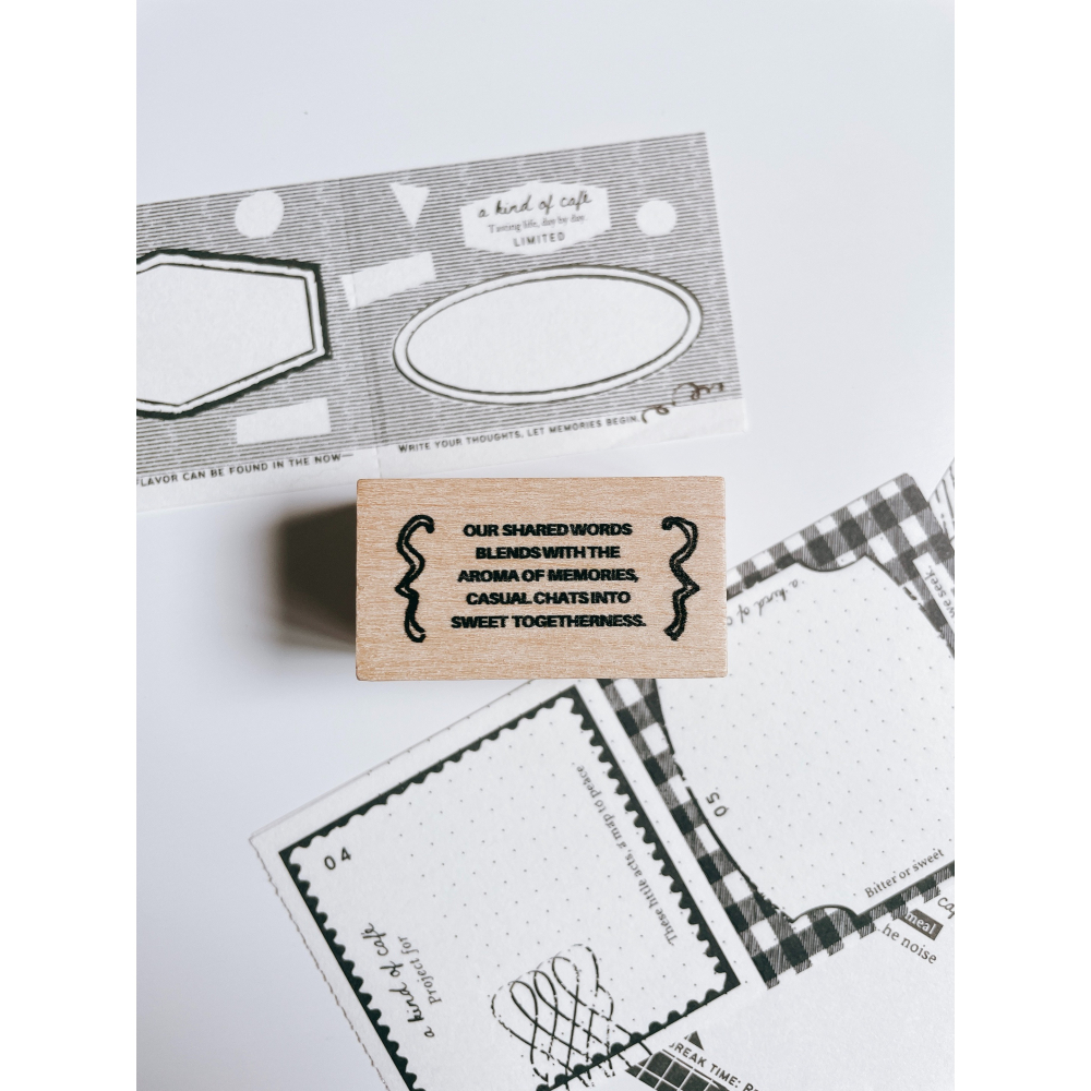 【2025夏季新5款】什物a kind of cafe 天然木印章【立夏手帳生活】-細節圖5