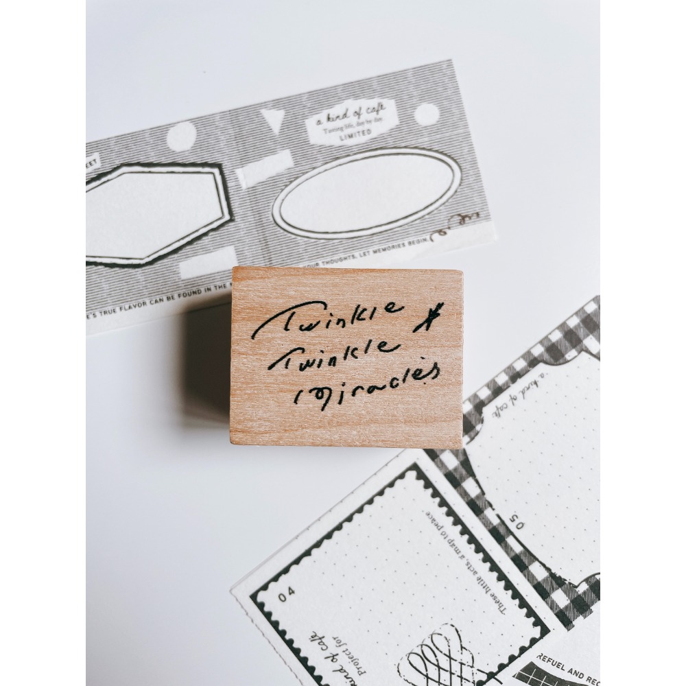 【2025夏季新5款】什物a kind of cafe 天然木印章【立夏手帳生活】-規格圖6