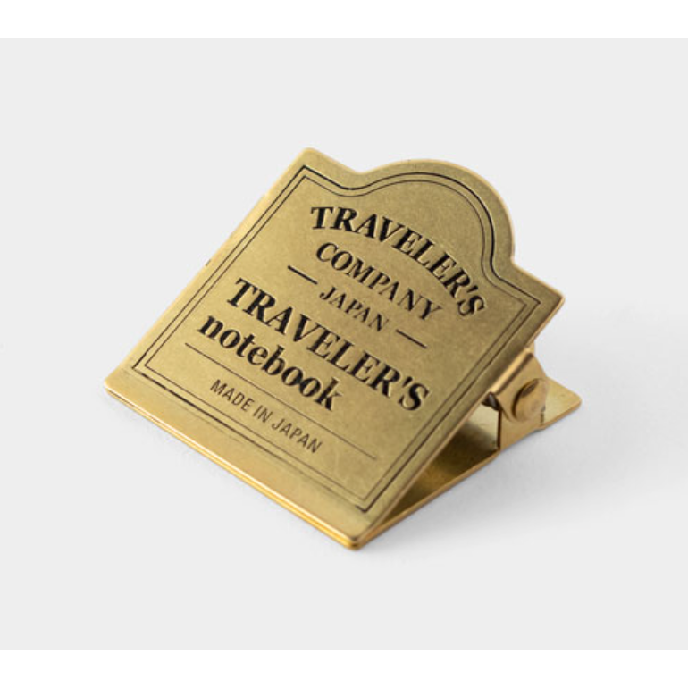 【共2款】TRAVELER＇S notebook 黃銅手帳夾 手帳夾 夾子 旅人手帳 TN 手帳本【立夏手帳生活】-規格圖6
