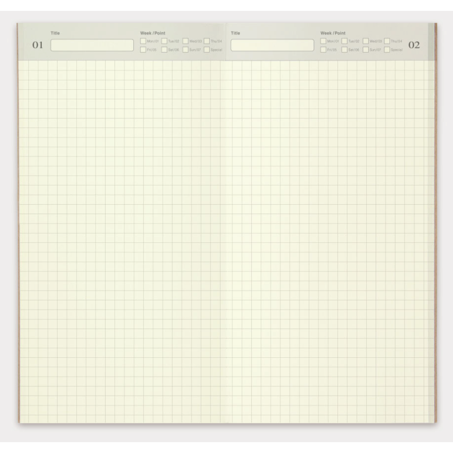 【標準尺寸內頁周邊】TRAVELER＇S notebook 各種內頁 貼紙本 水彩紙 奶油紙 旅人手帳 TN 手帳本-規格圖11