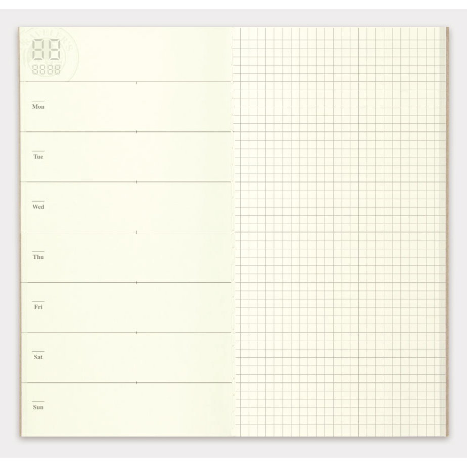 【標準尺寸內頁周邊】TRAVELER＇S notebook 各種內頁 貼紙本 水彩紙 奶油紙 旅人手帳 TN 手帳本-規格圖11