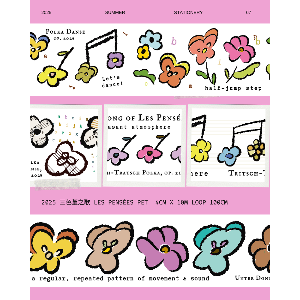 『膠帶分裝』a kind of cafe 什物工作室 循環 PET膠帶【立夏手帳生活】-規格圖11