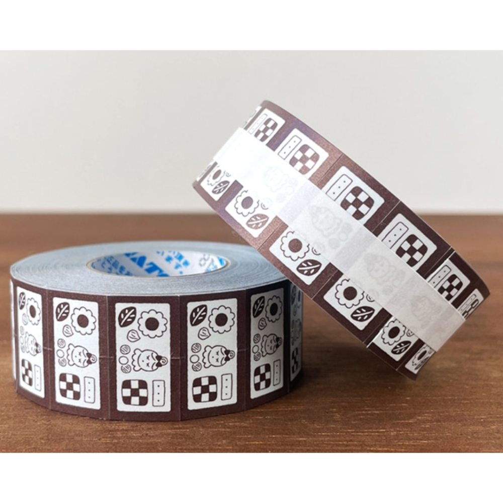 【2款】日本stamp marche 標籤貼紙卷【立夏手帳生活】-規格圖2