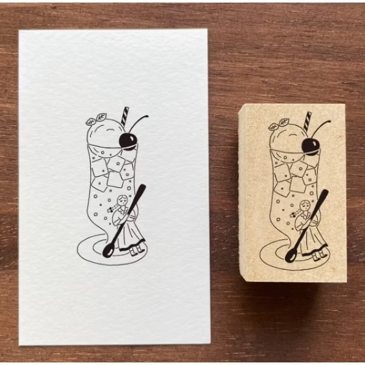 【多尺寸20款】Stamp Marche 印章市場 木頭印章 日本製【立夏手帳生活】-規格圖10