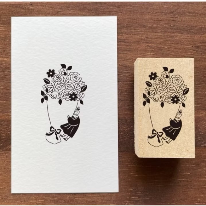 【多尺寸20款】Stamp Marche 印章市場 木頭印章 日本製【立夏手帳生活】-規格圖10