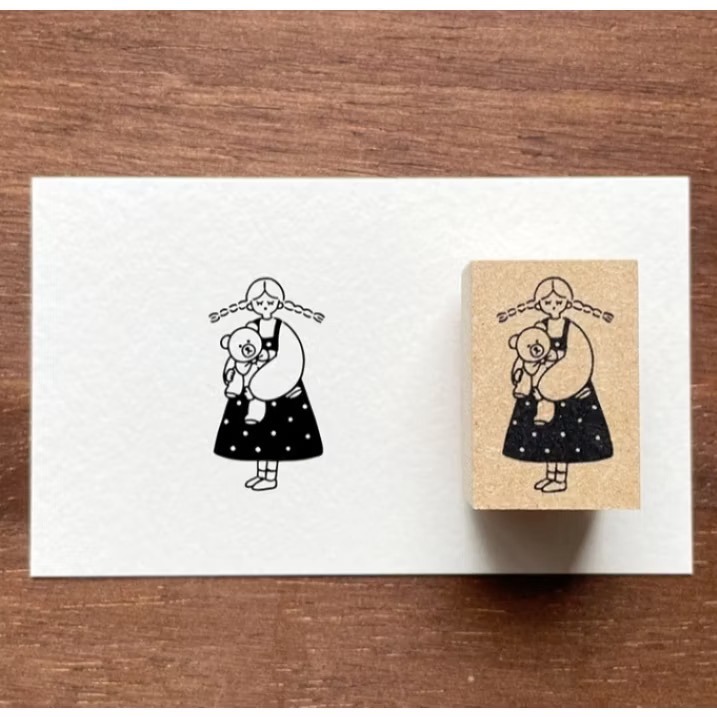 【多尺寸20款】Stamp Marche 印章市場 木頭印章 日本製【立夏手帳生活】-規格圖10