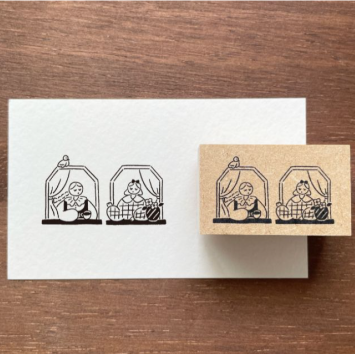 【多尺寸20款】Stamp Marche 印章市場 木頭印章 日本製【立夏手帳生活】-規格圖10