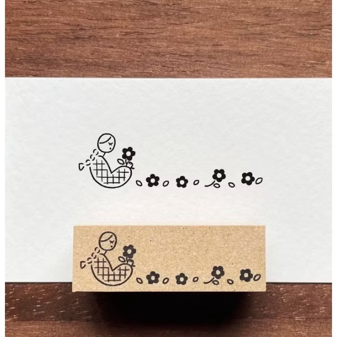 【多尺寸20款】Stamp Marche 印章市場 木頭印章 日本製【立夏手帳生活】-規格圖10