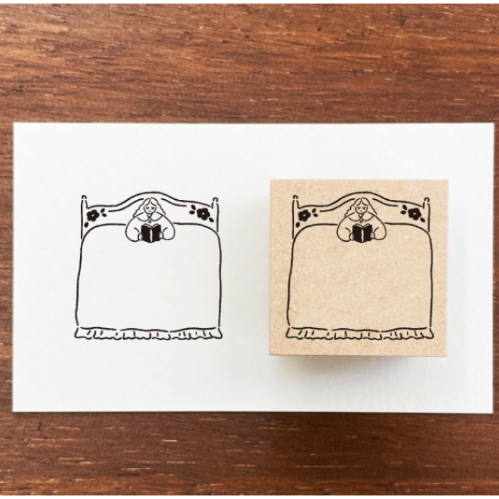 【新6款追加】Stamp Marche 印章市場 3x3cm 木頭印章 日本製【立夏手帳生活】-規格圖9