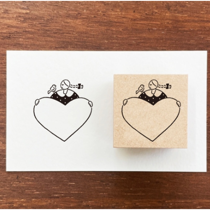 【新6款追加】Stamp Marche 印章市場 3x3cm 木頭印章 日本製【立夏手帳生活】-規格圖9