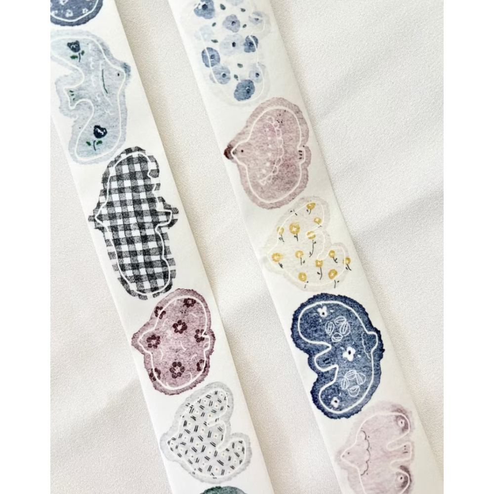 【2款】Pion「緞帶Ribbon/飛鳥Fly」2.5cm和紙割型膠帶【立夏手帳生活】-細節圖3