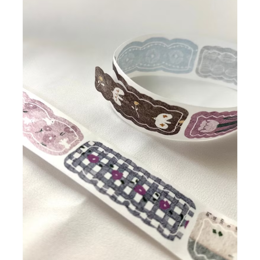 【2款】Pion「緞帶Ribbon/飛鳥Fly」2.5cm和紙割型膠帶【立夏手帳生活】-細節圖8