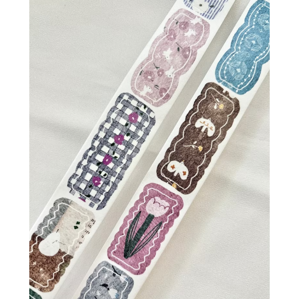 【2款】Pion「緞帶Ribbon/飛鳥Fly」2.5cm和紙割型膠帶【立夏手帳生活】-細節圖9