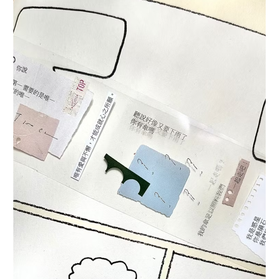 Pion 字裡行間Prose 3.5cm亮面PET膠帶【立夏手帳生活】-細節圖5